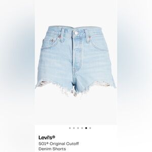 Light Blue Levi’s 501 Women's Shorts